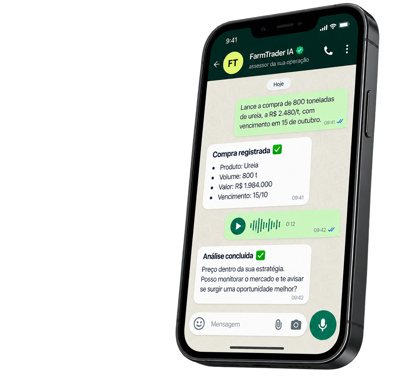 FarmTrader IA no WhatsApp