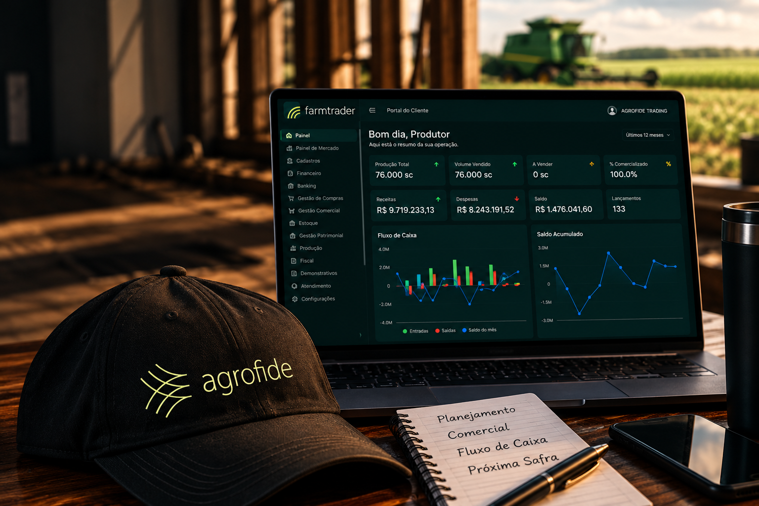 Farmtrader transforma milhares de informações da fazenda em decisão